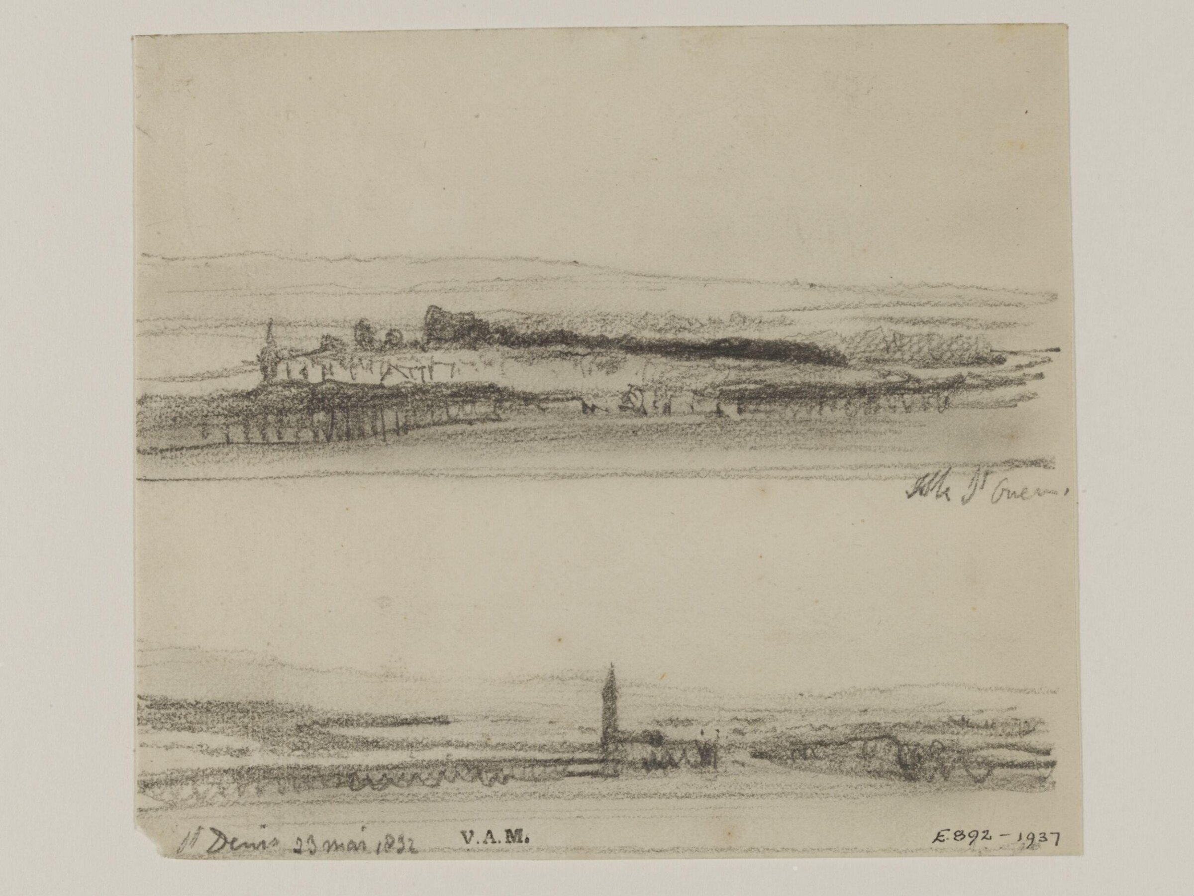 Drawing, William Callow, 1829-1850