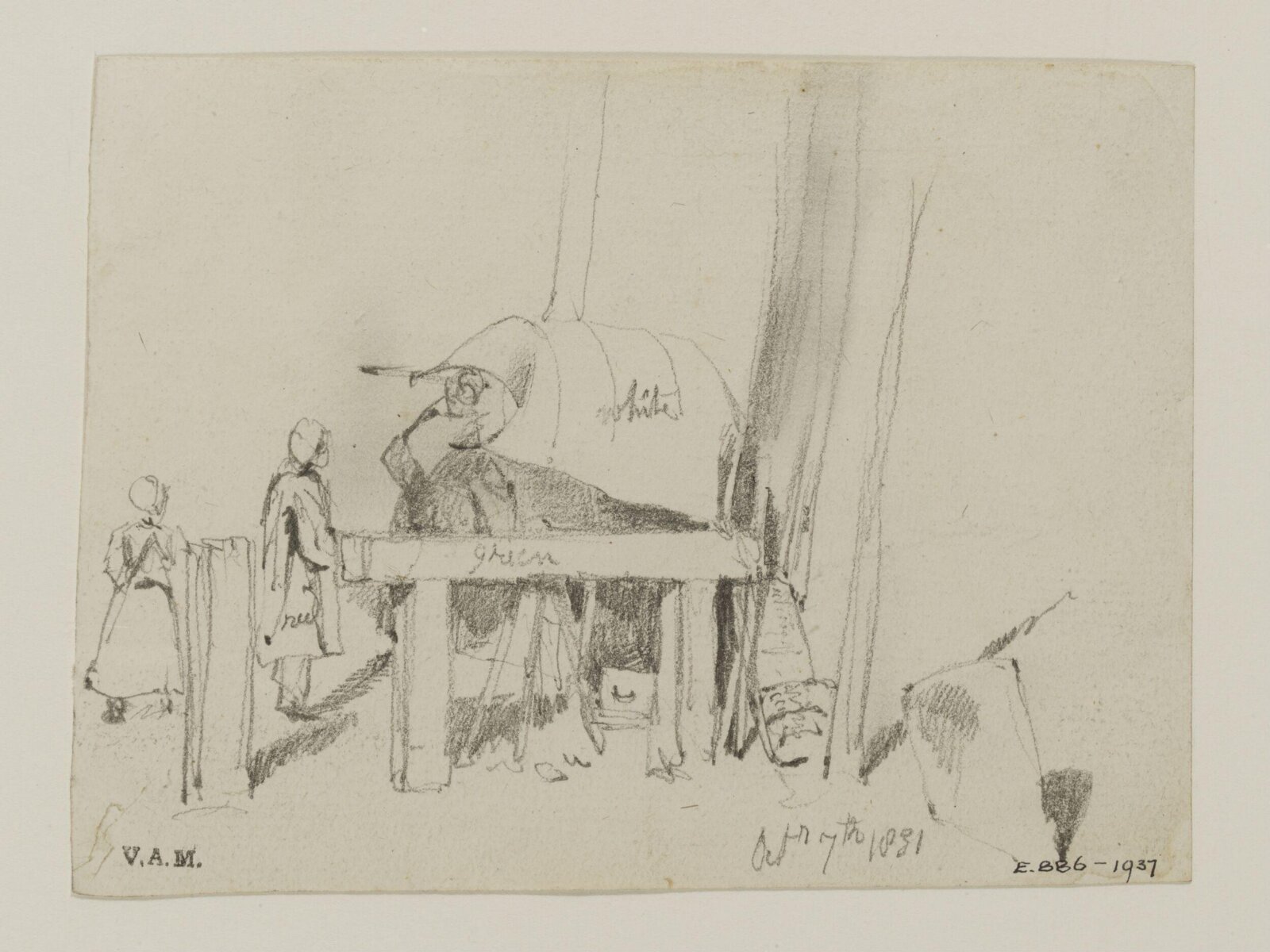 Drawing, William Callow, 1829-1850