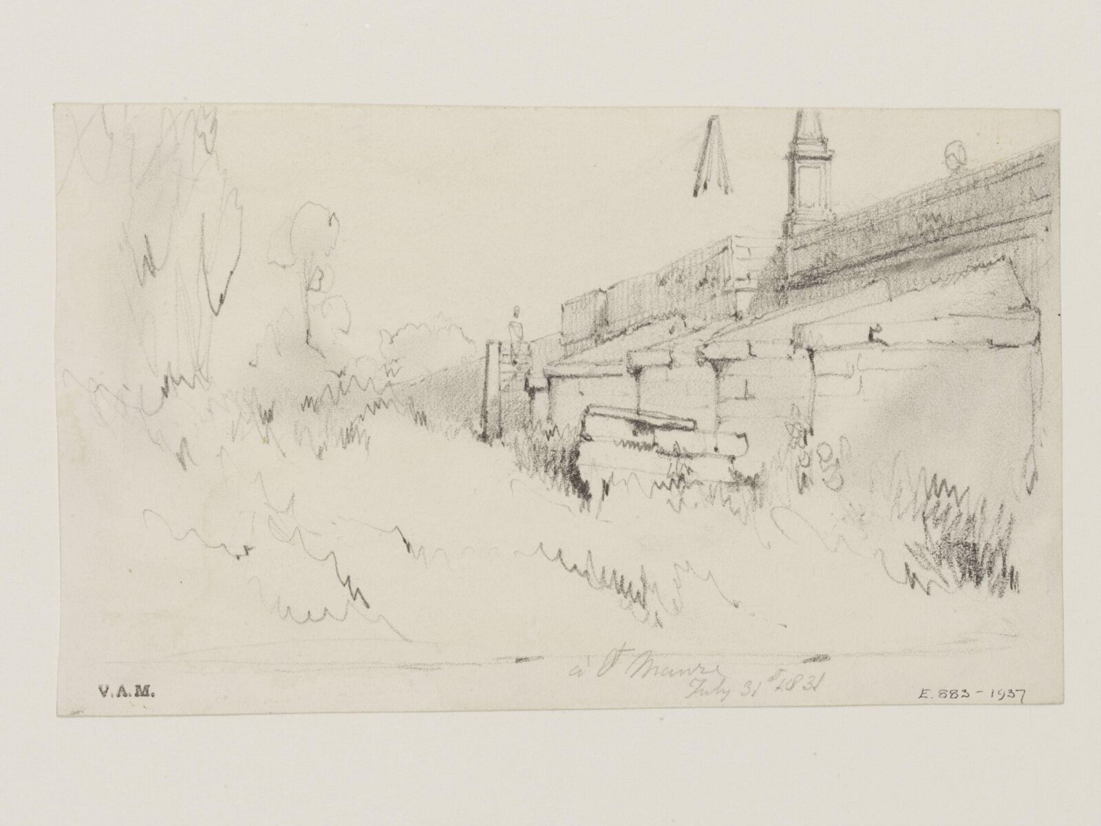 Drawing, William Callow, 1829-1850