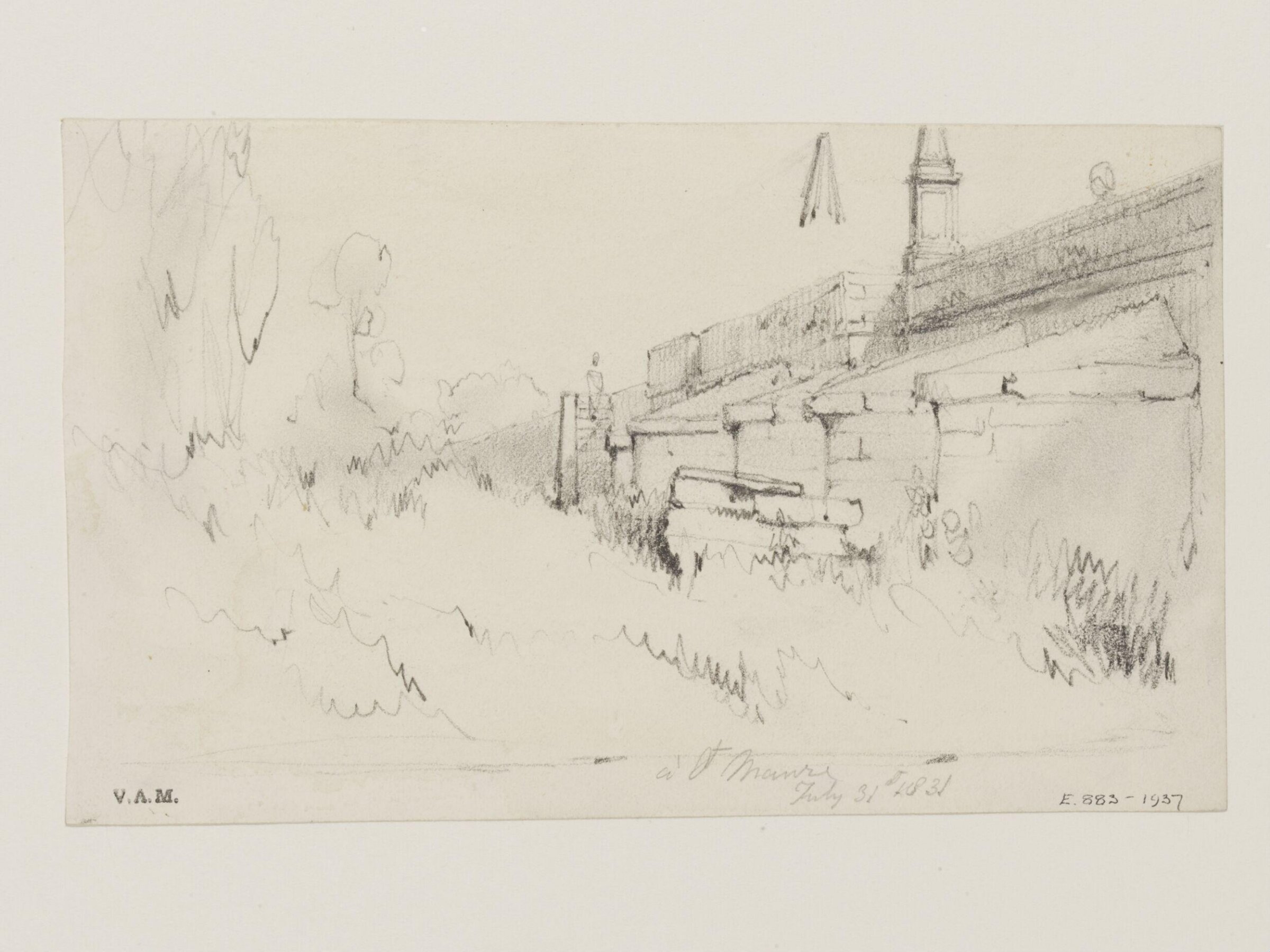 Drawing, William Callow, 1829-1850
