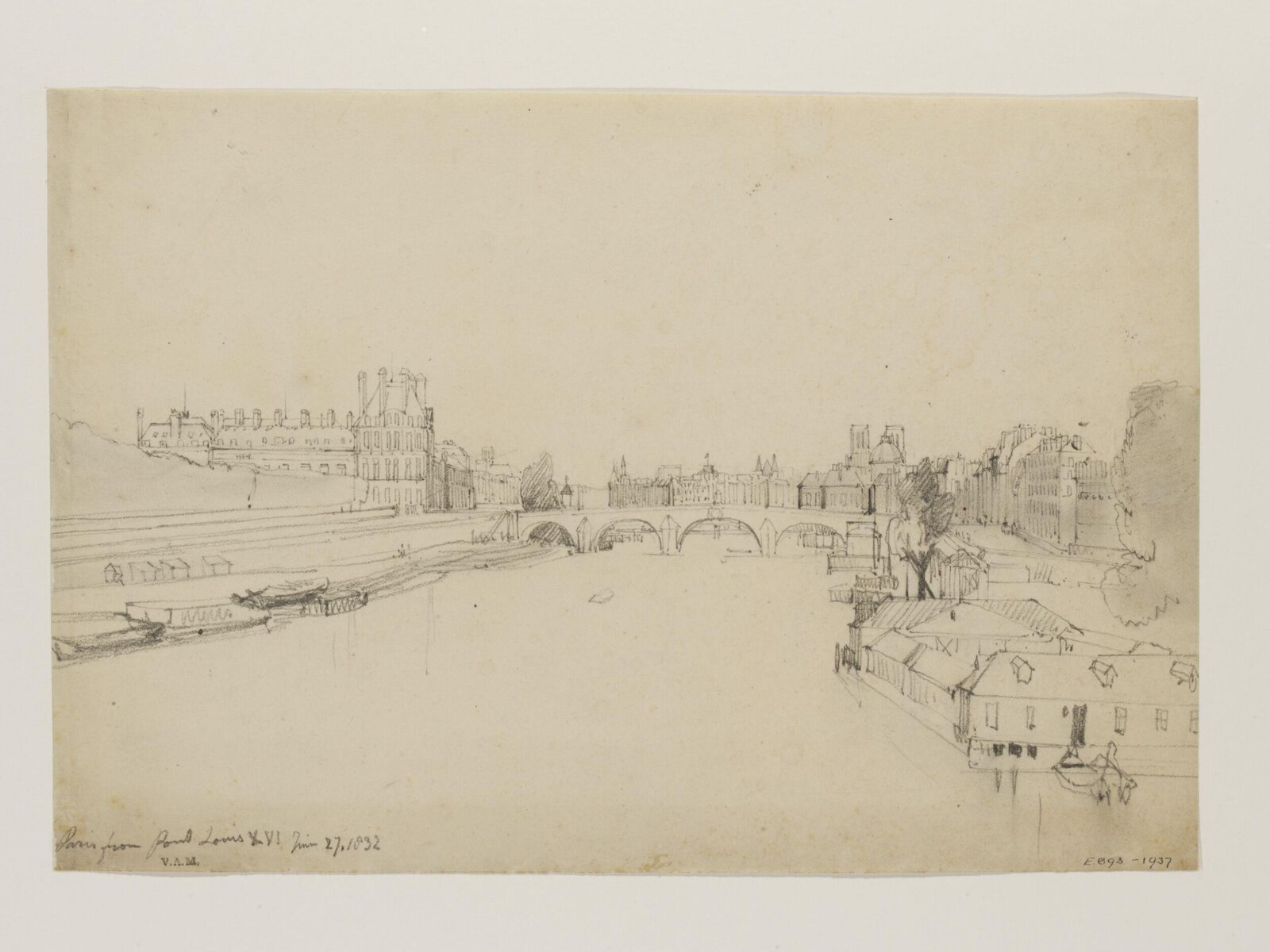 Drawing, William Callow, 1829-1850