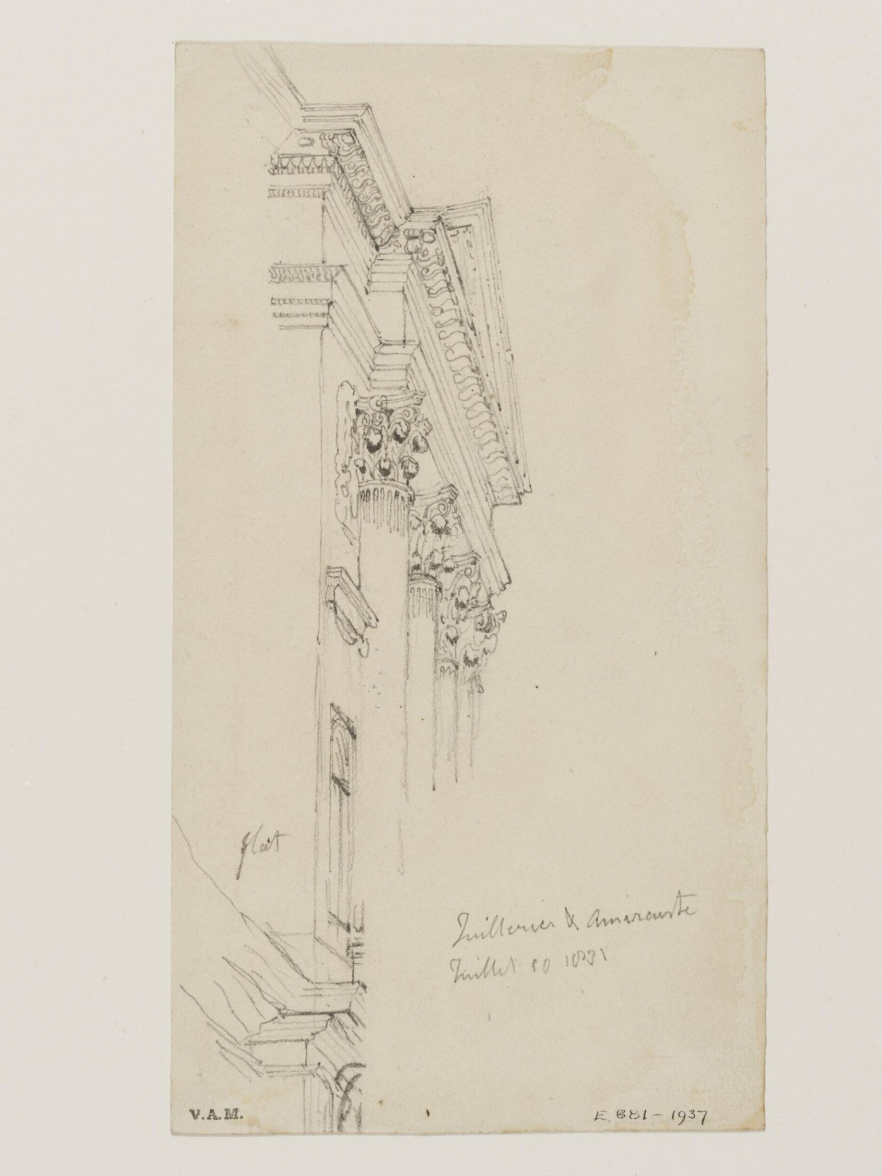Drawing, William Callow, 1829-1850