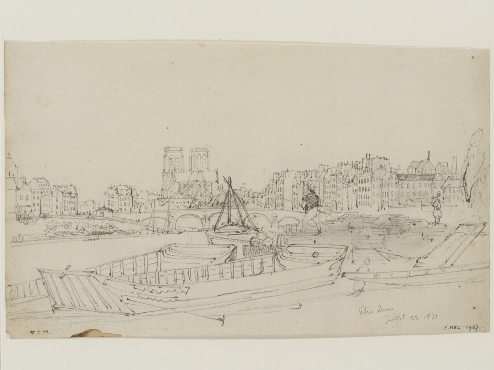 Drawing, William Callow, 1829-1850
