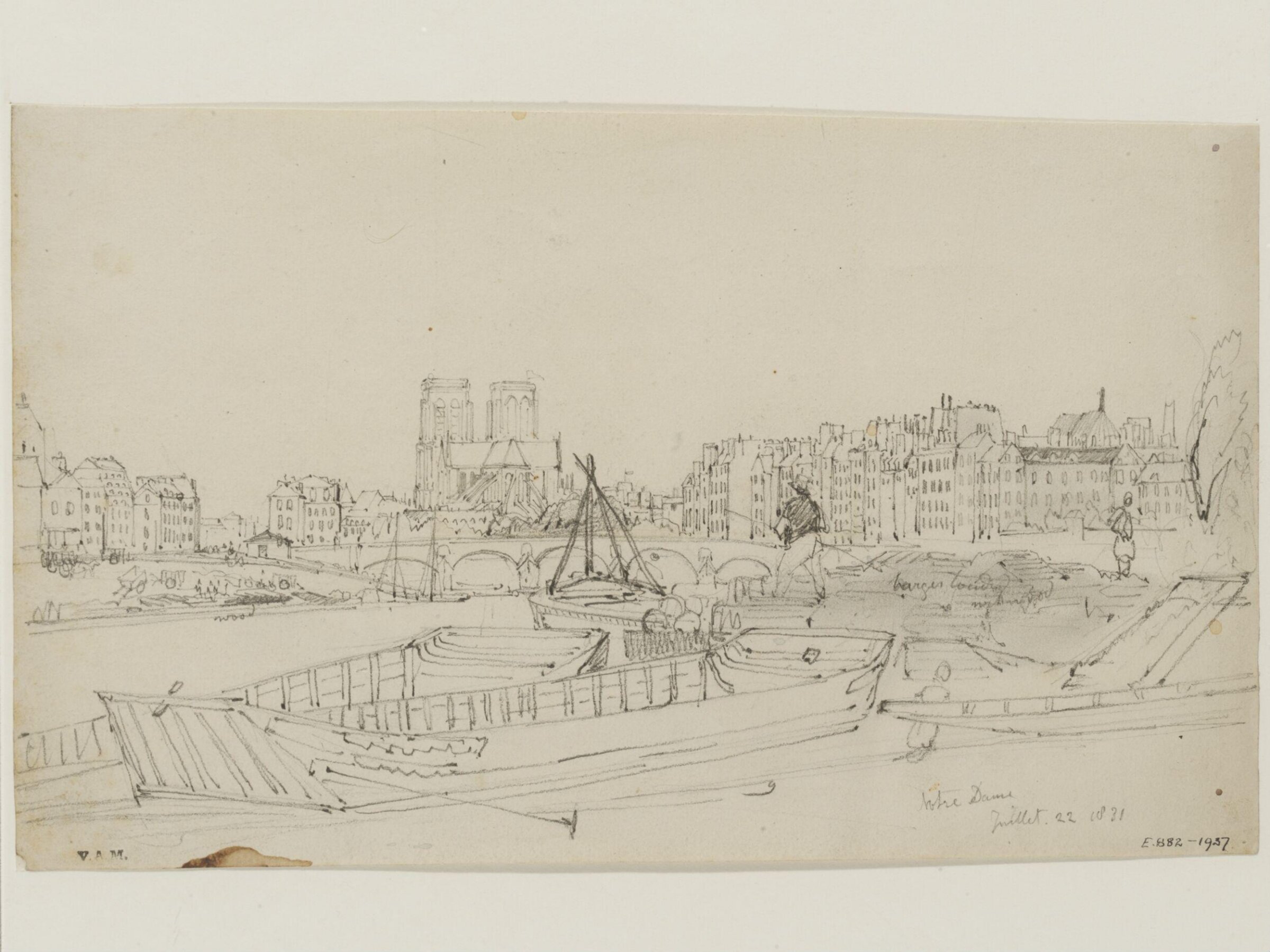Drawing, William Callow, 1829-1850