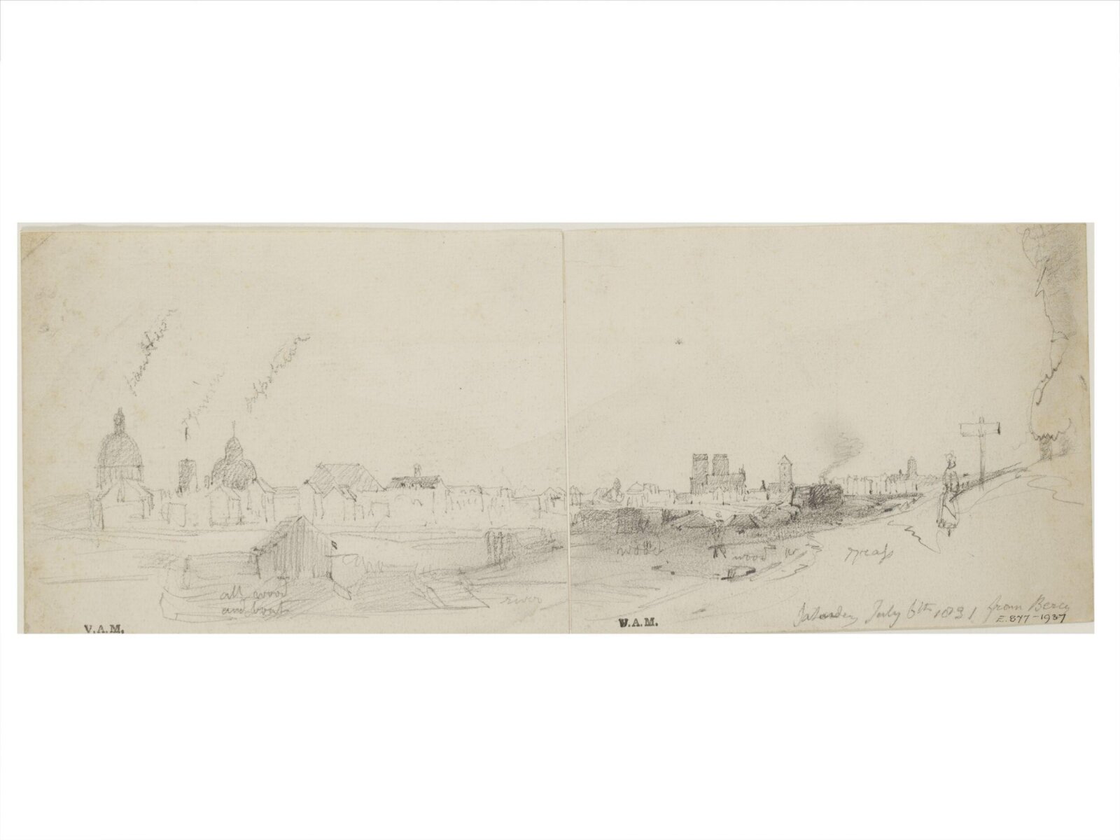Drawing, William Callow, 1829-1850
