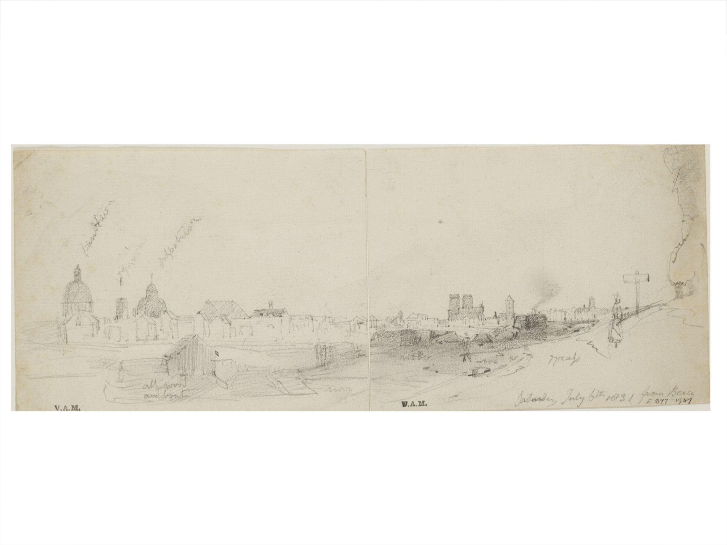 Drawing, William Callow, 1829-1850