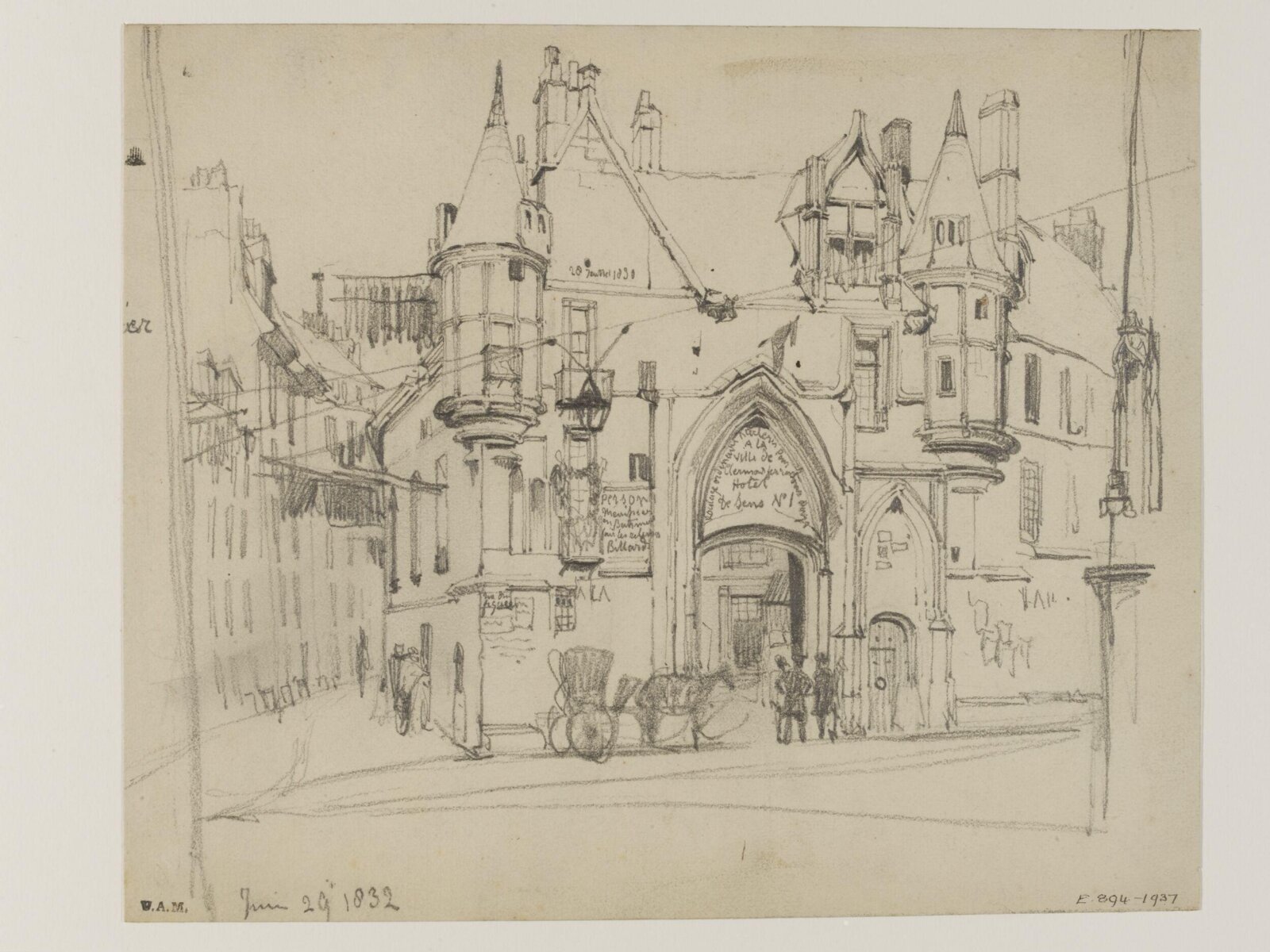 Drawing, William Callow, 1829-1850