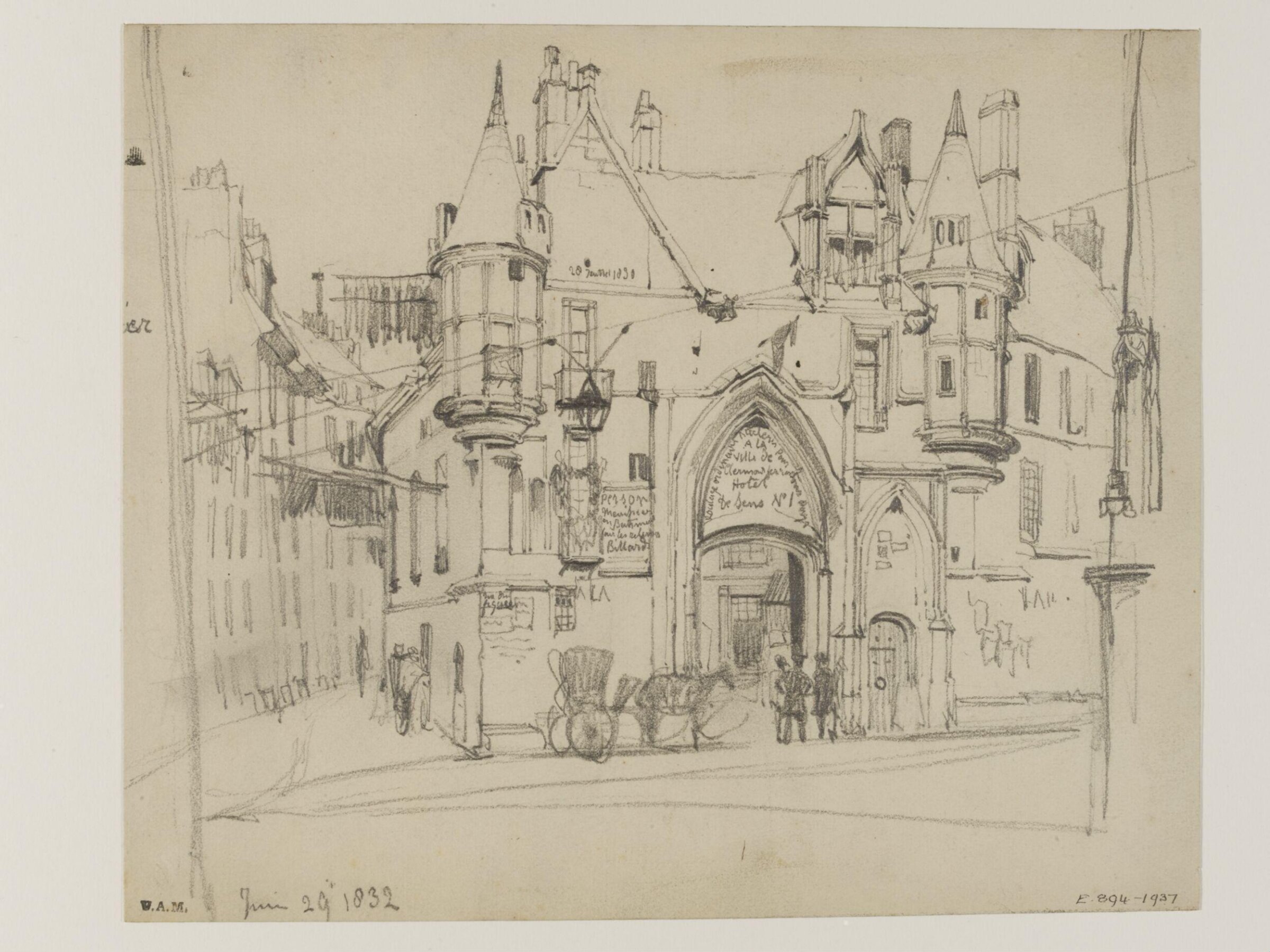 Drawing, William Callow, 1829-1850