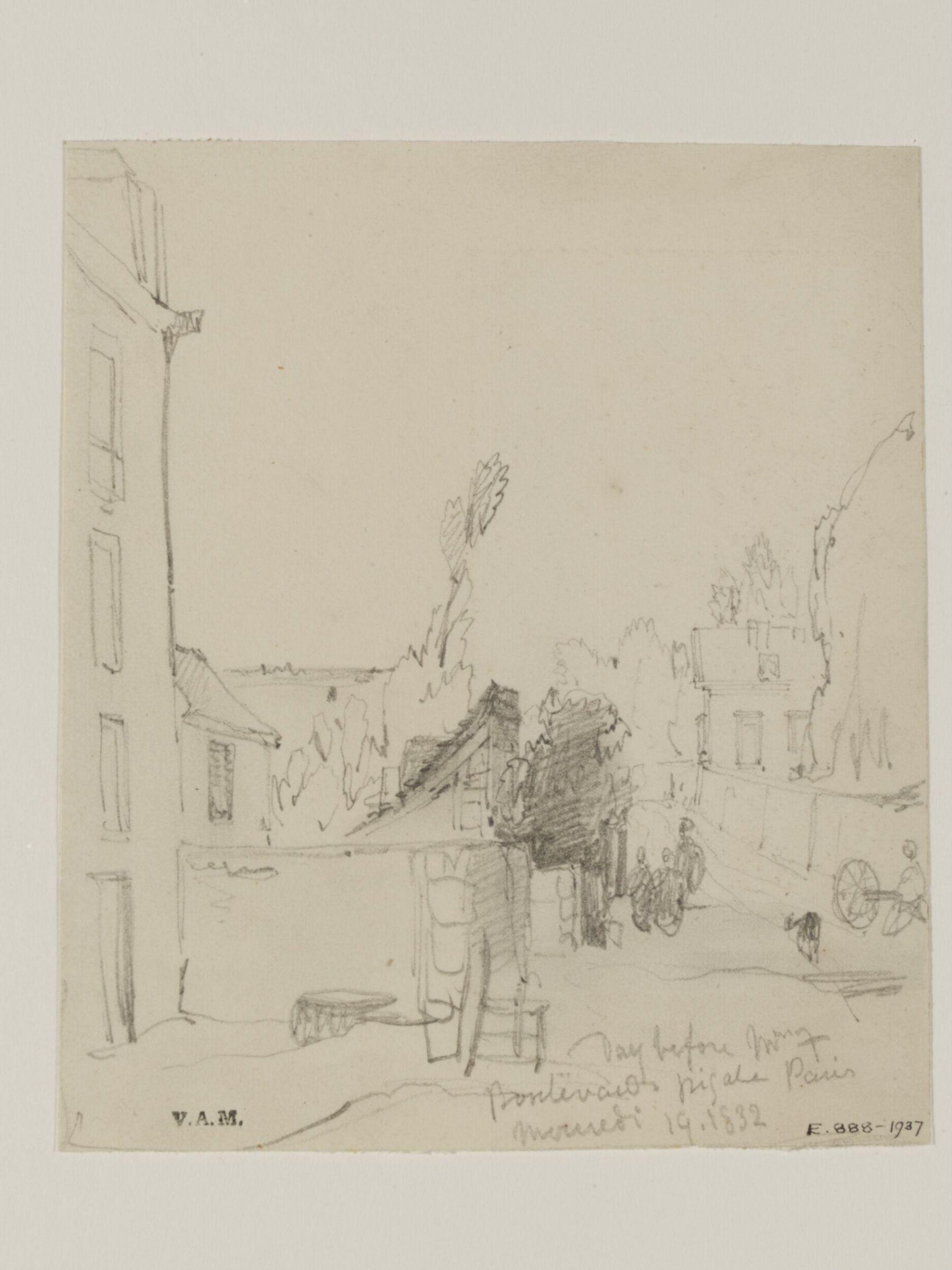 Drawing, William Callow, 1829-1850