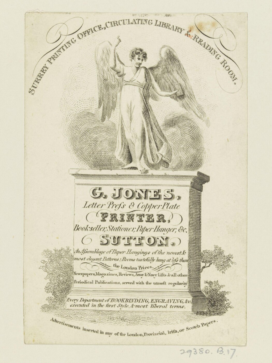 Unknown, Trade cards, tailpieces and titles etc