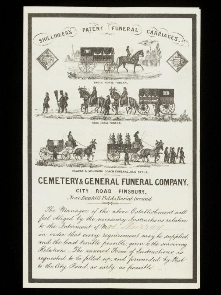 Funeral bill from firm of Shillibeare top image