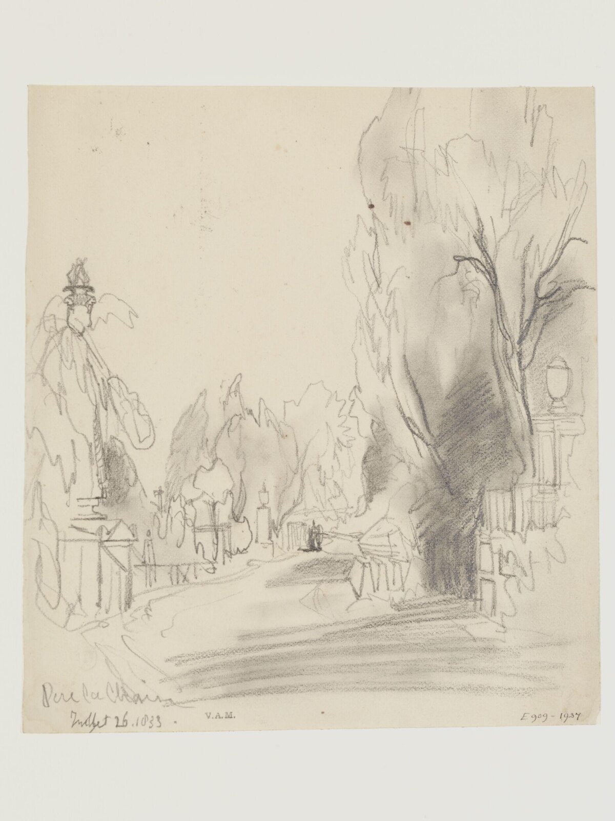 Père Lachaise, William Callow, 1833