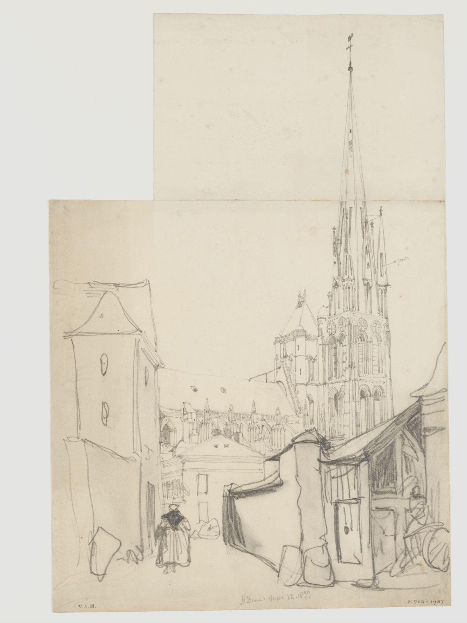 Drawing, William Callow, 1829-1850