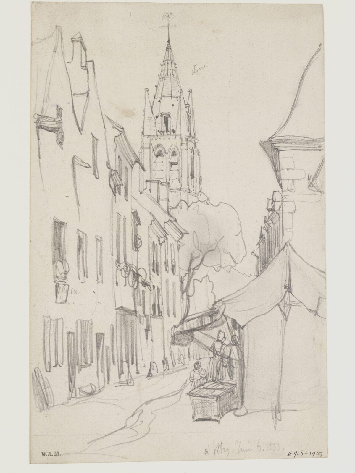 Drawing, William Callow, 1829-1850