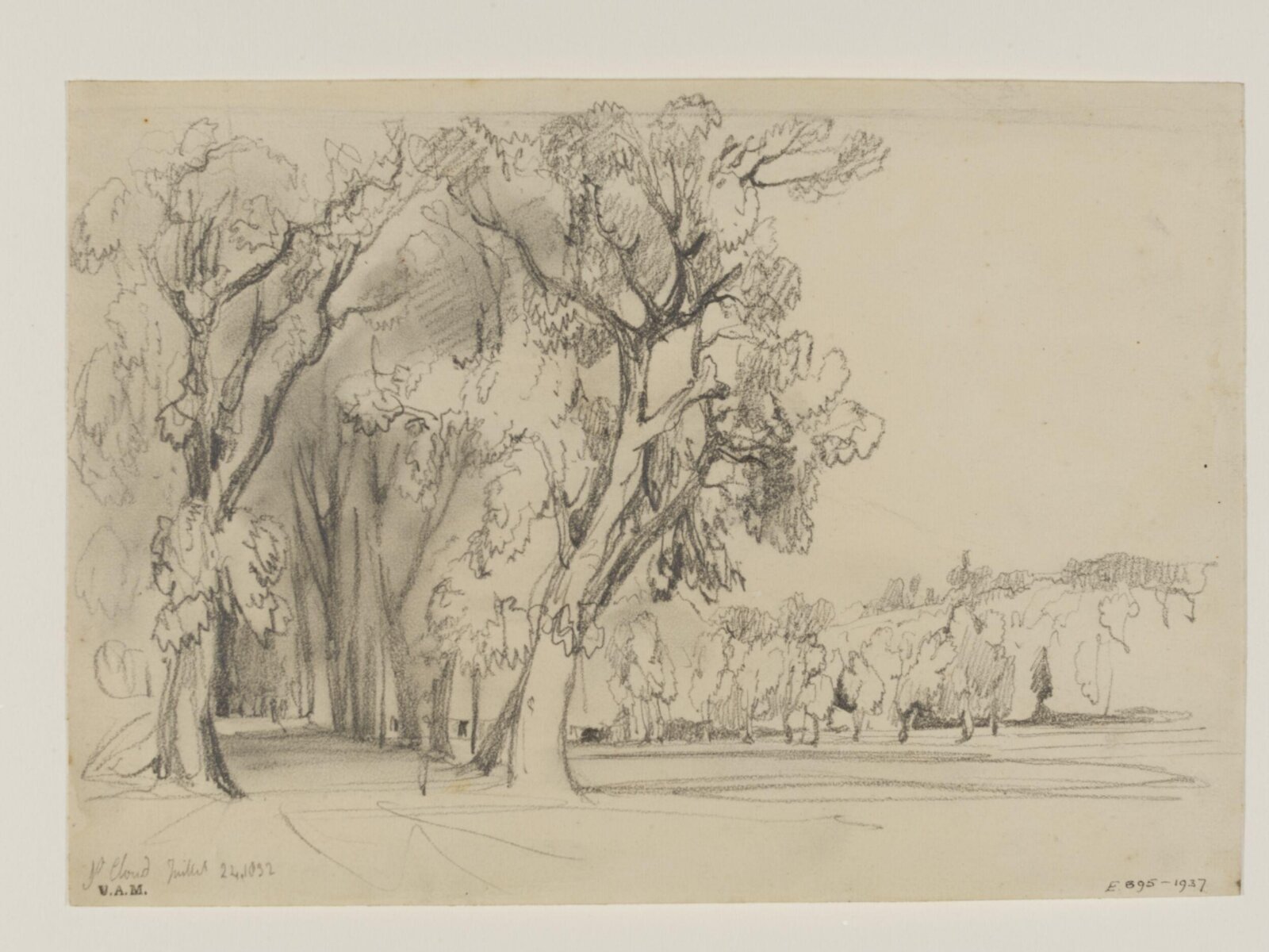Drawing of St. Cloud, William Callow, 24/07/1832