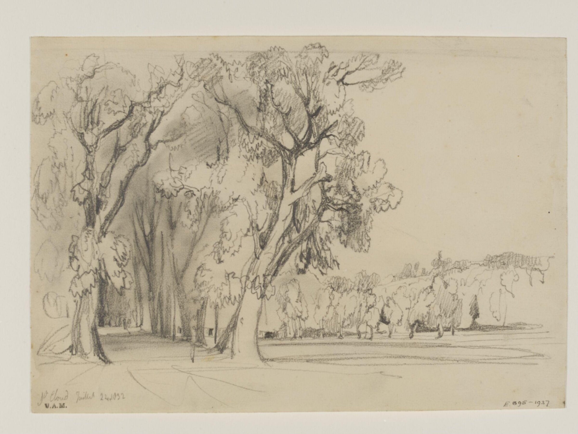 Drawing of St. Cloud, William Callow, 24/07/1832