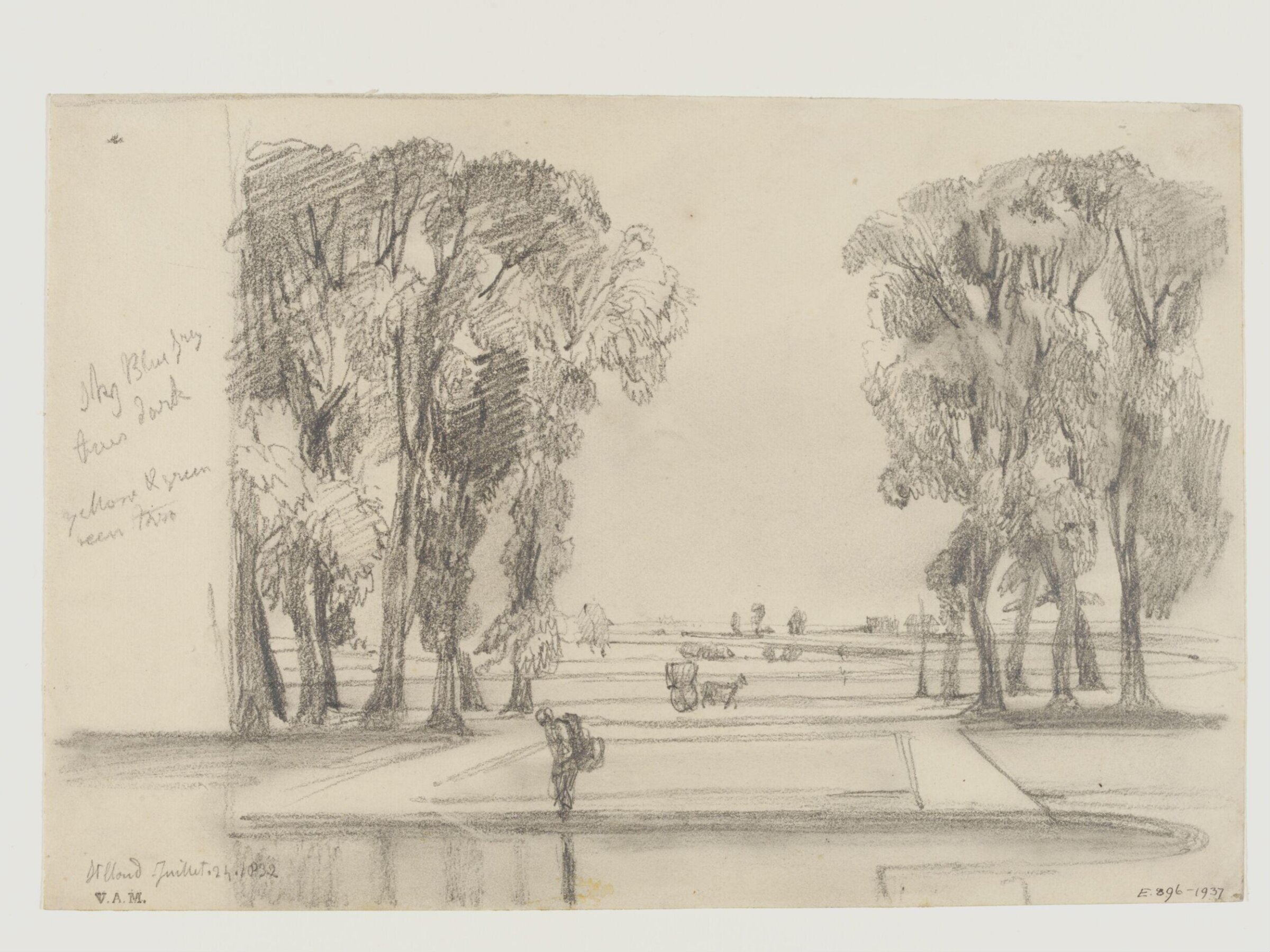 Drawing of St. Cloud, William Callow, 24/07/1832