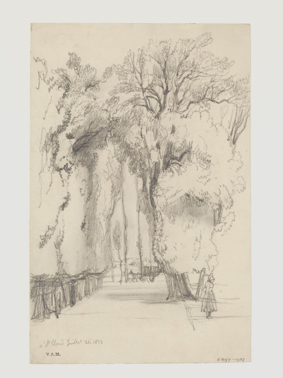 Drawing of St. Cloud, William Callow, 24/07/1832