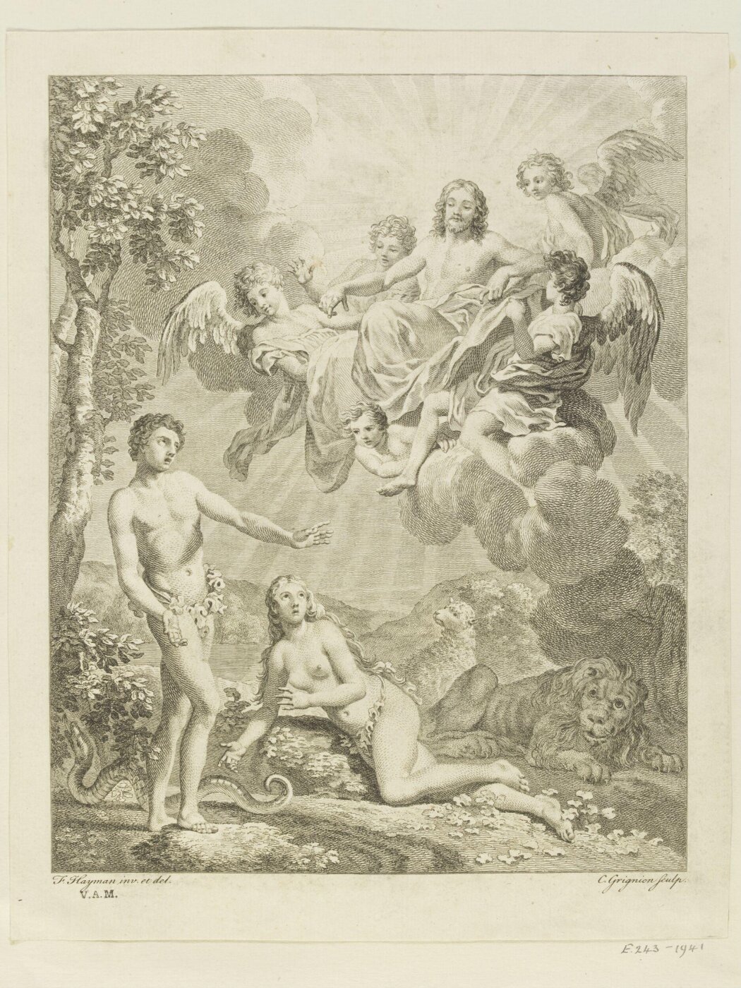 Francis Hayman, The Sentence of Adam and Eve