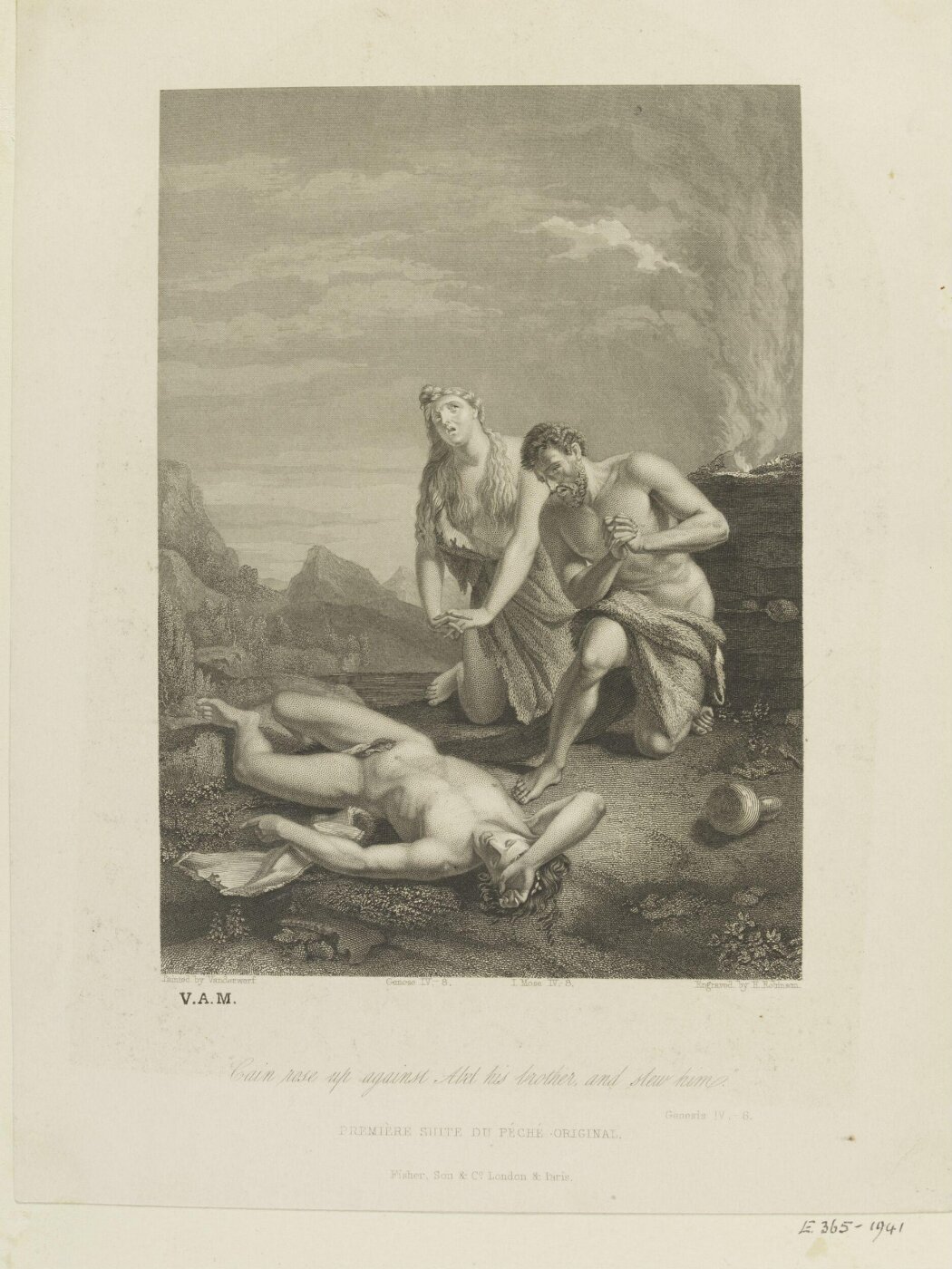 Adriaen van der Werff, Cain rose up against Abel his brother, and slew him