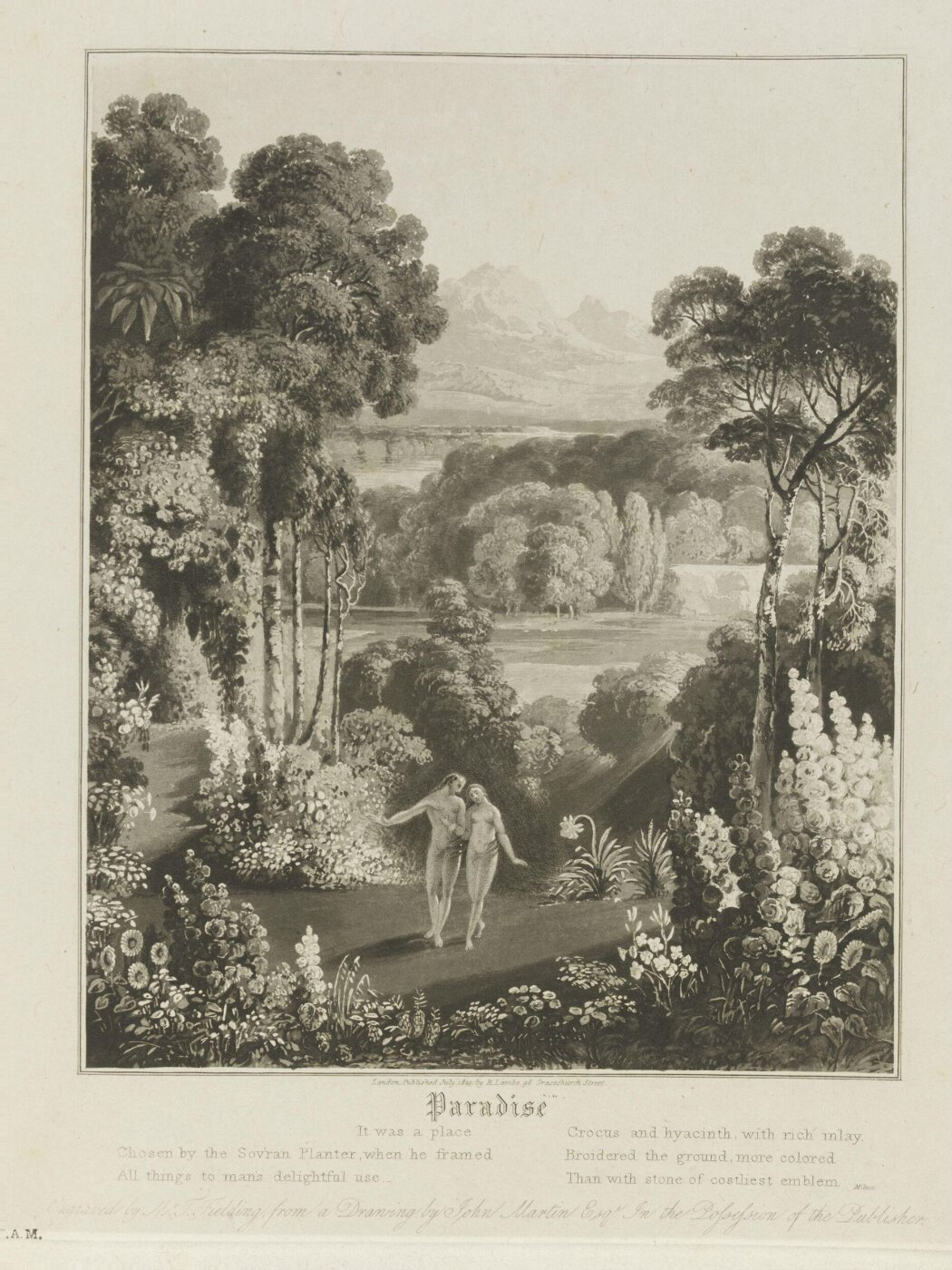 John Martin, Adam and Eve