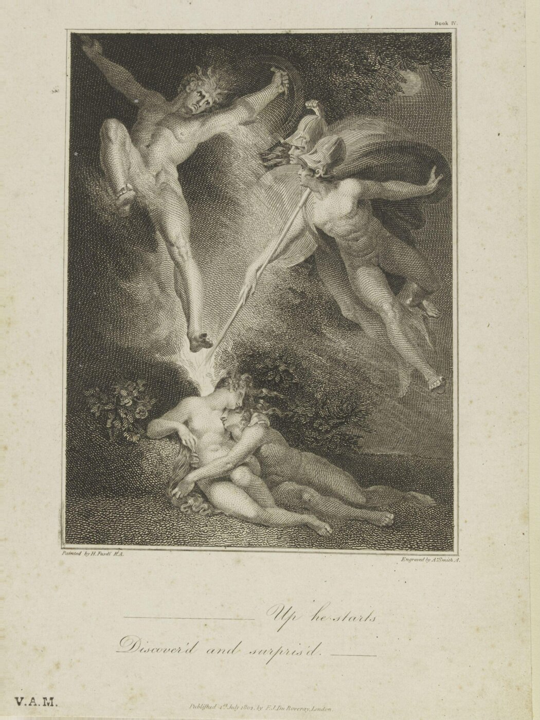 Henry Fuseli, Adam and Eve with Satan, Ithuriel and Zephon