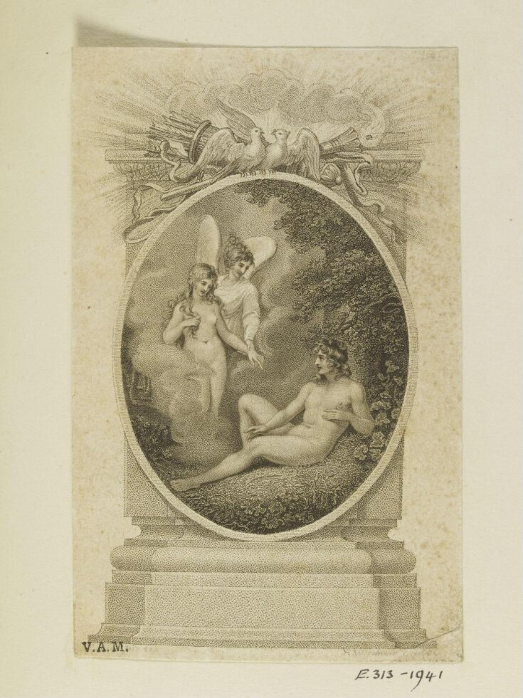 Adam with Eve and an angel top image