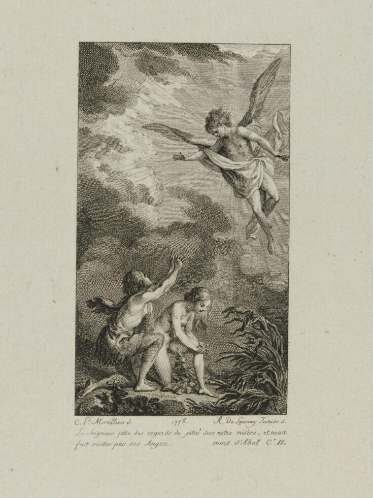 Adam and Eve mourning the death of Abel top image