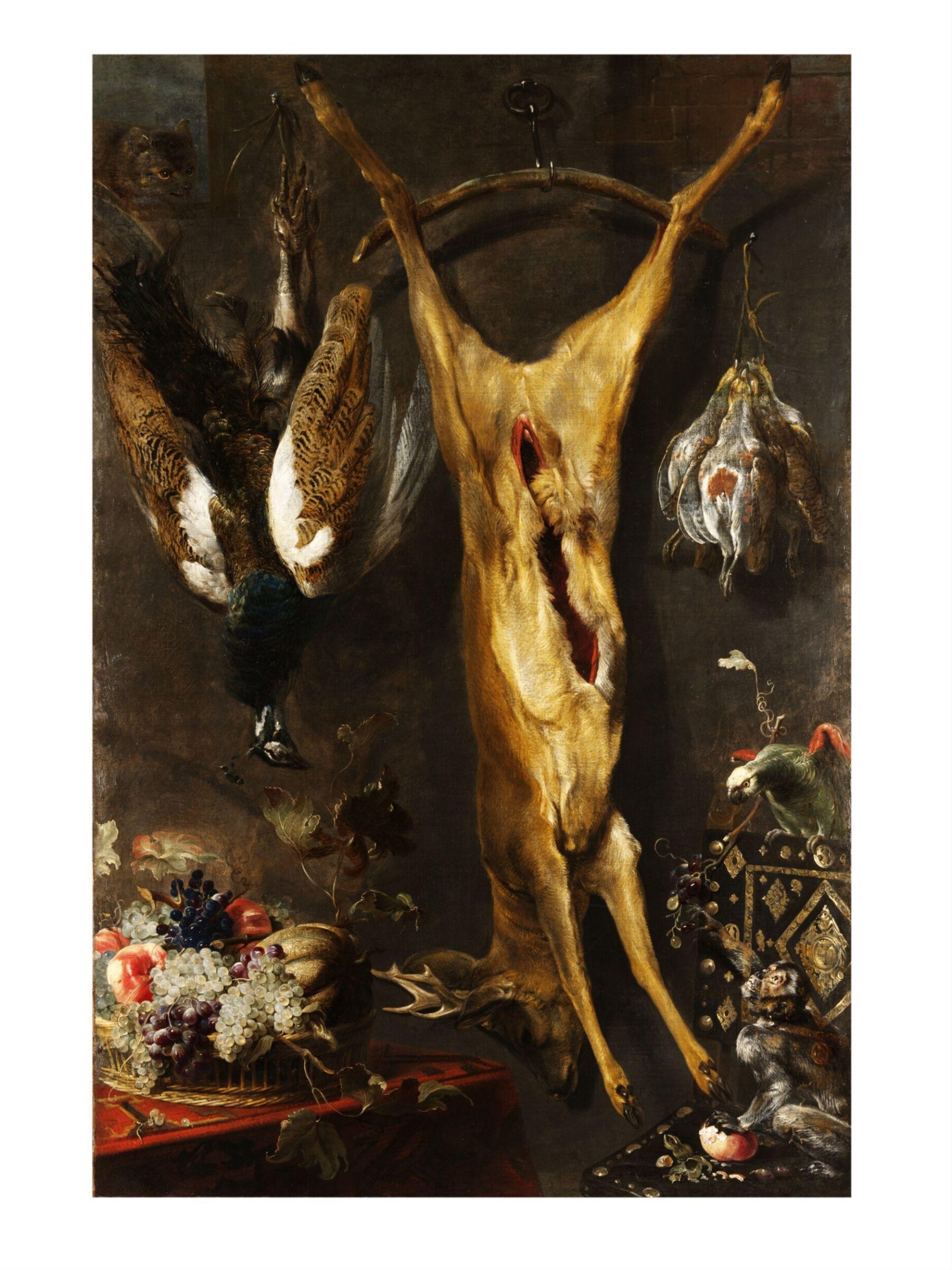 Still Life with a Dead Stag, Frans Snyders, 1640s