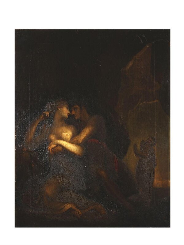 The Poet Observing Nerea with Her New Lover in Her Grotto