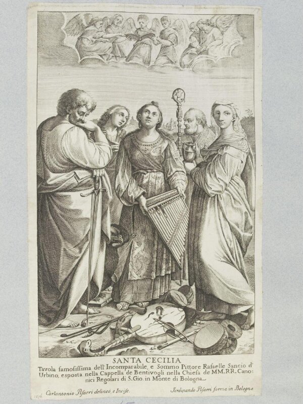 St. Cecilia | Raphael | Pisarri, Carlo Antonio | V&A Explore The ...