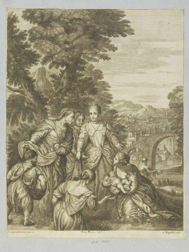 Moses saved from the water (late 17th - mid 18th century) by Cosmo Mogalli