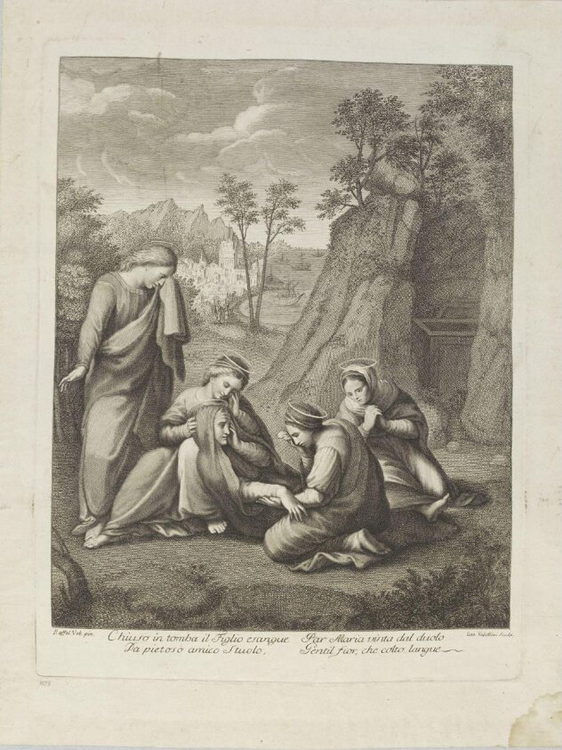 The three Maries at the tomb of Jesus Christ (18th - early 19th century) by Gaetano Vascellini