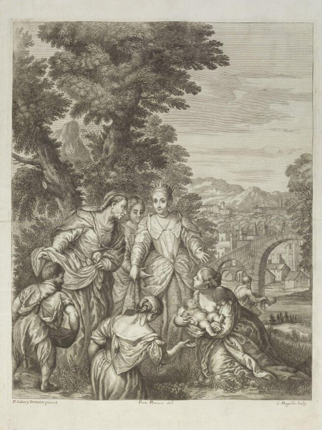 Moses saved from the water (late 17th - mid 18th century) by Cosmo Mogalli
