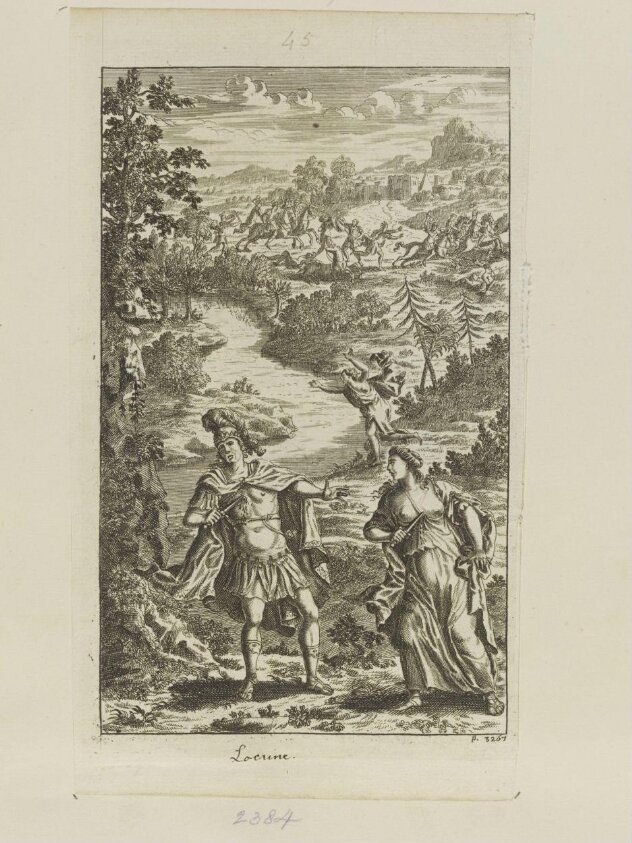 The Tragedy of Locrine. Act IV., Scene 5. (late 17th - early 18th century) by Michael Vandergucht