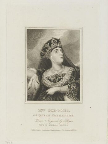 Mrs. Siddons as Queen Catharine