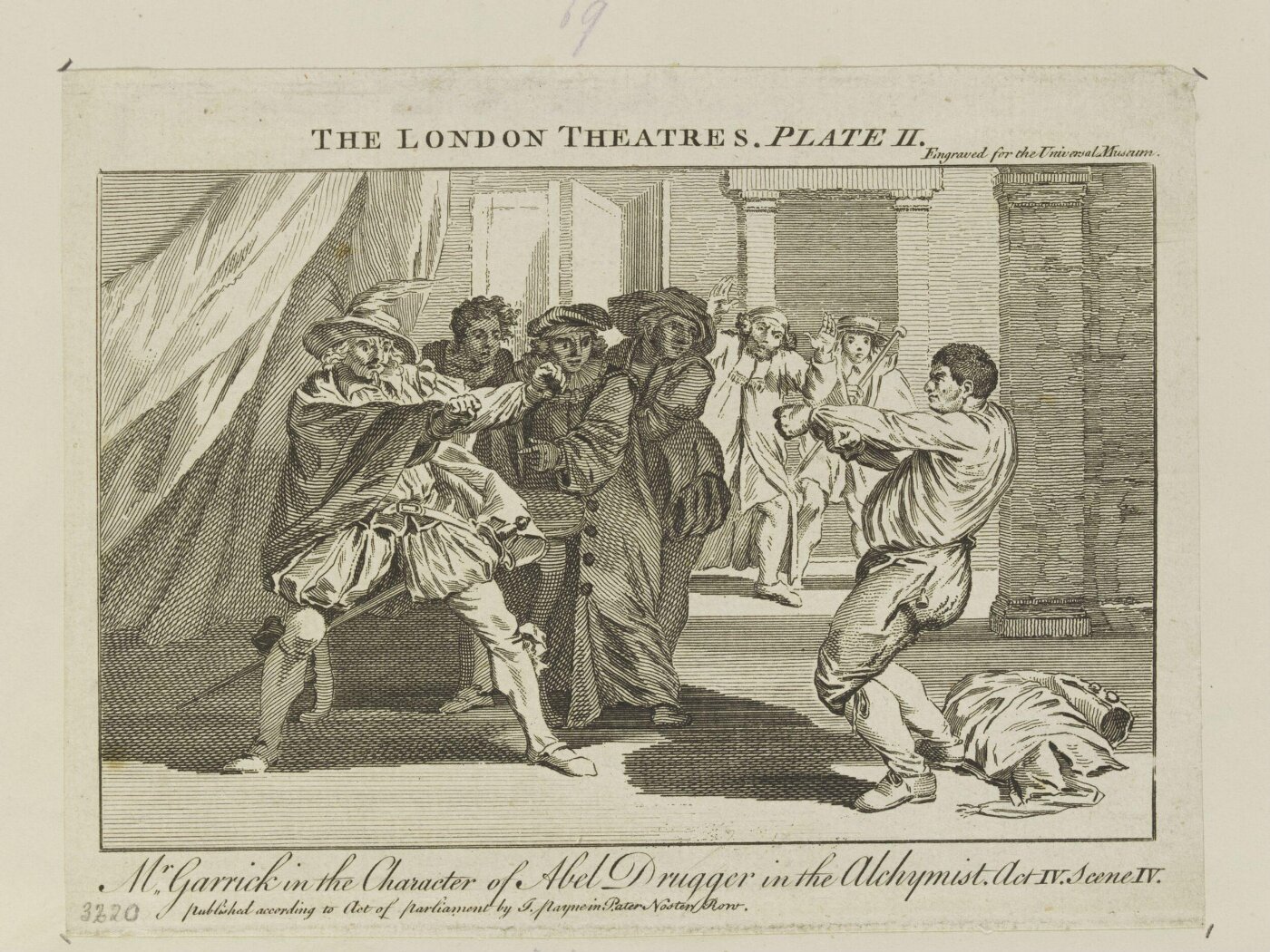 Unknown, Mr. Garrick in the character of Abel Drugger, in 'The Alchemist'