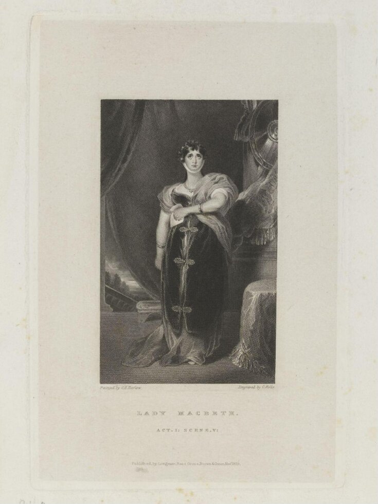 Mrs. Sarah Siddons as Lady Macbeth, Act I., Scene 5. image