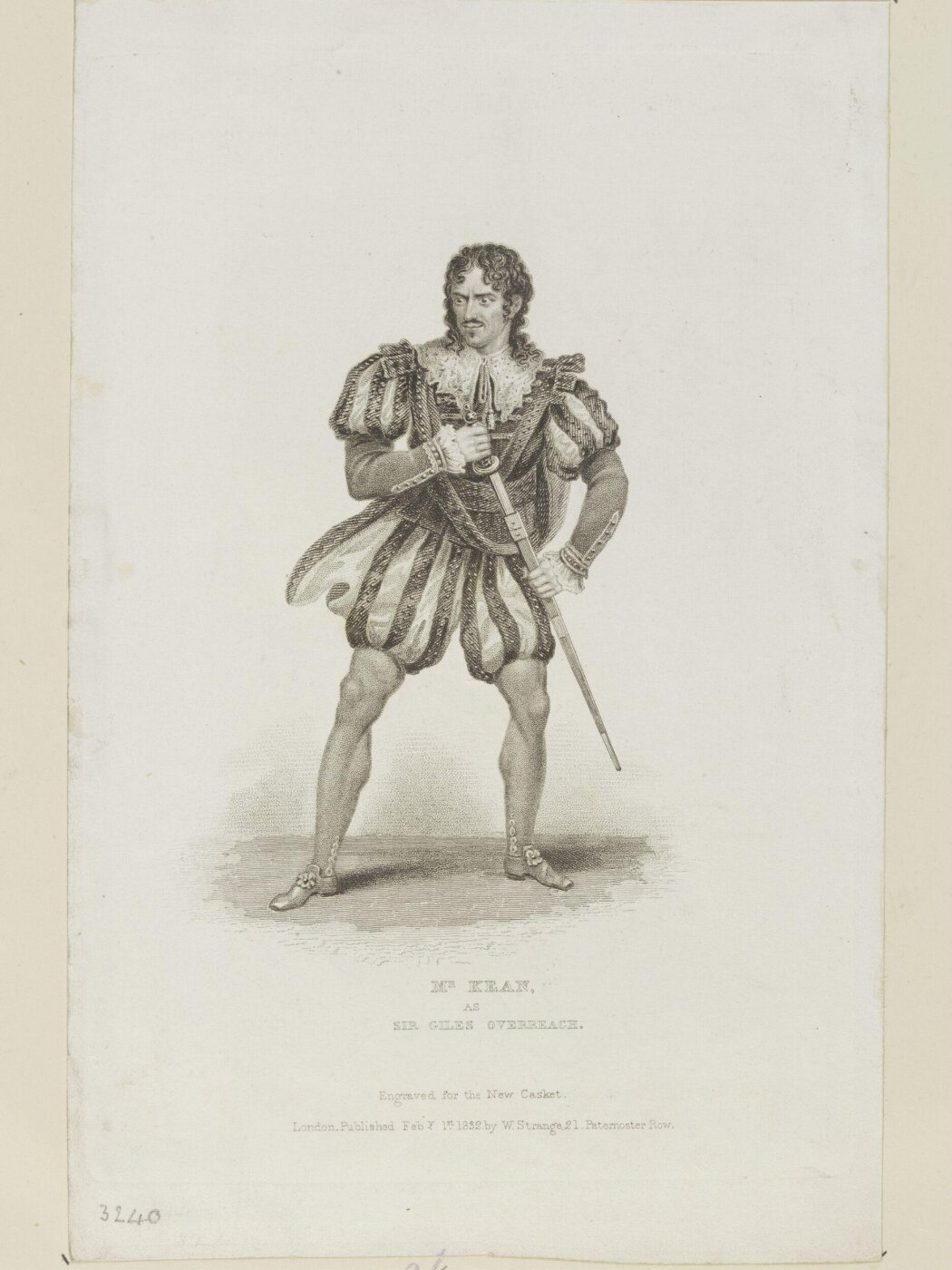 Unknown, Mr. Kean as Sir Giles Overreach