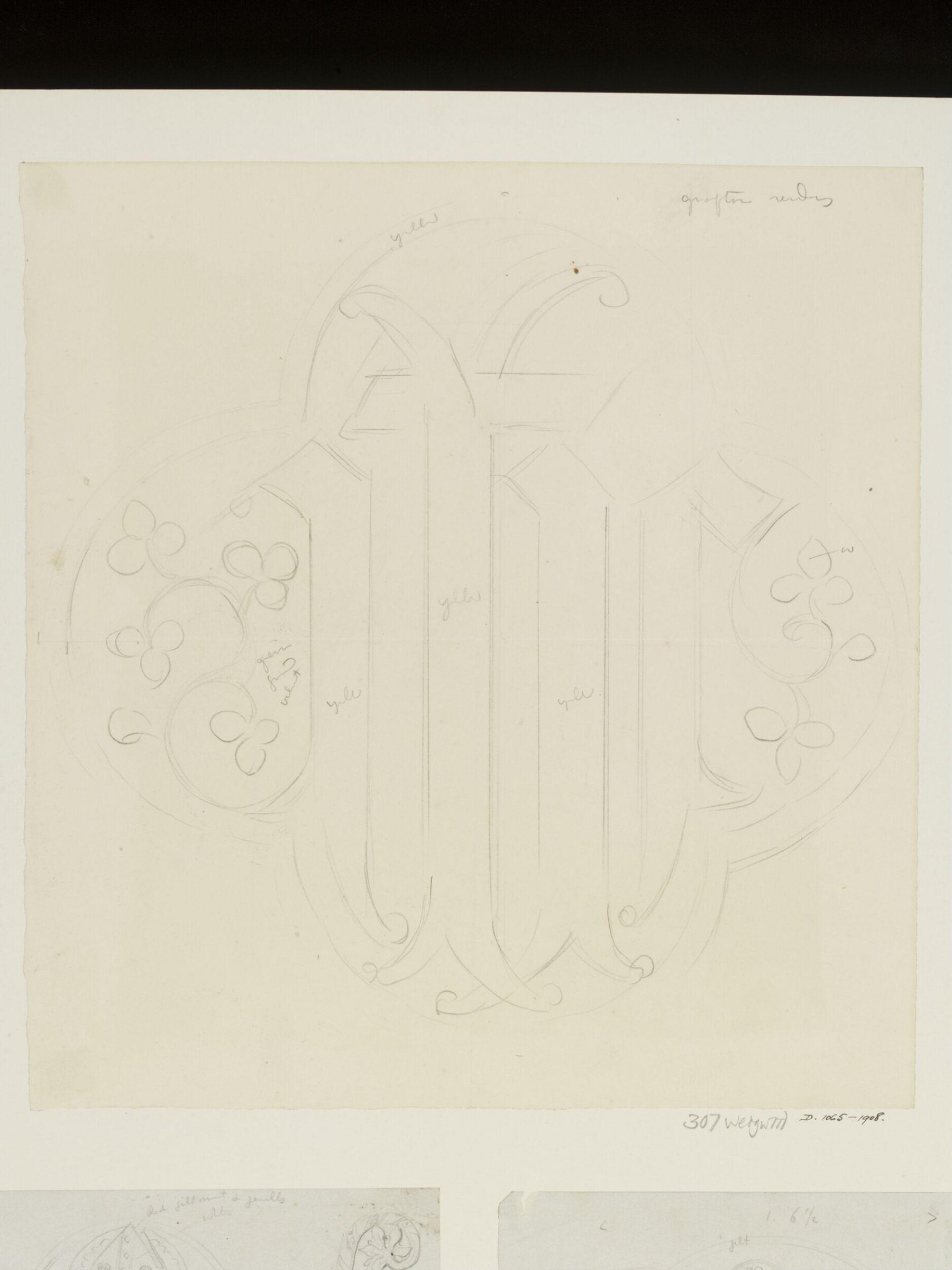 Drawing, A.W.N. Pugin, 1850