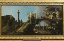 Capriccio: Ruined Bridge with Figures thumbnail 1