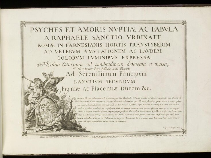 'Psyches et Amoris Nuptiæ ac Fabula a Raphaele,' &c. top image
