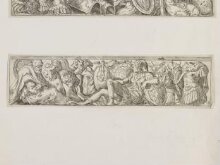Set of friezes with trophies and figures after Polidoro da Caravaggio thumbnail 1