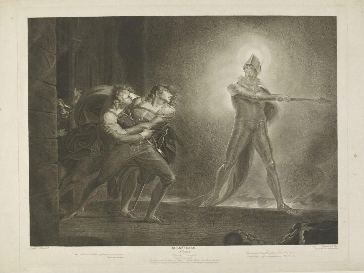Scene from Hamlet, Act I., Scene IV. top image