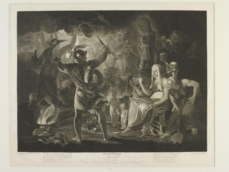 Scene from Macbeth, Act IV., Scene I. top image