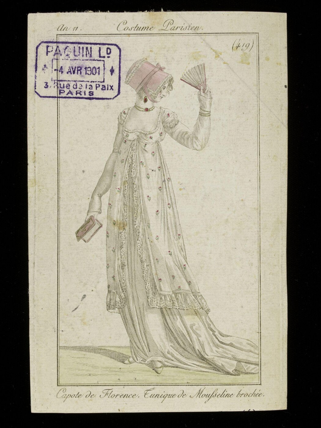 Unknown, Capote de Florence. Tunique de Mousseline brochée