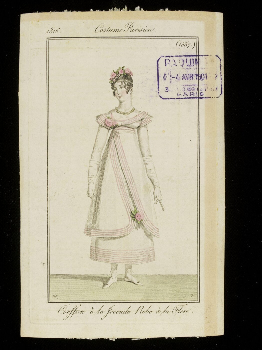 Unknown, Coeffure a la Joconde. Robe a la Flore.