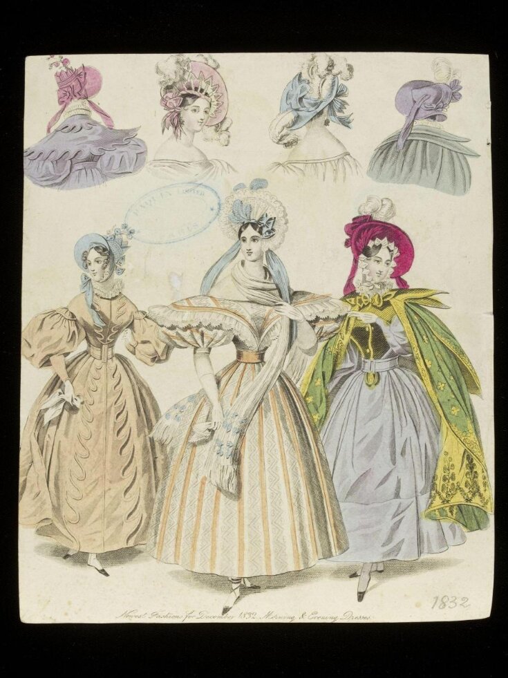 Newest Fashions for December 1832 top image