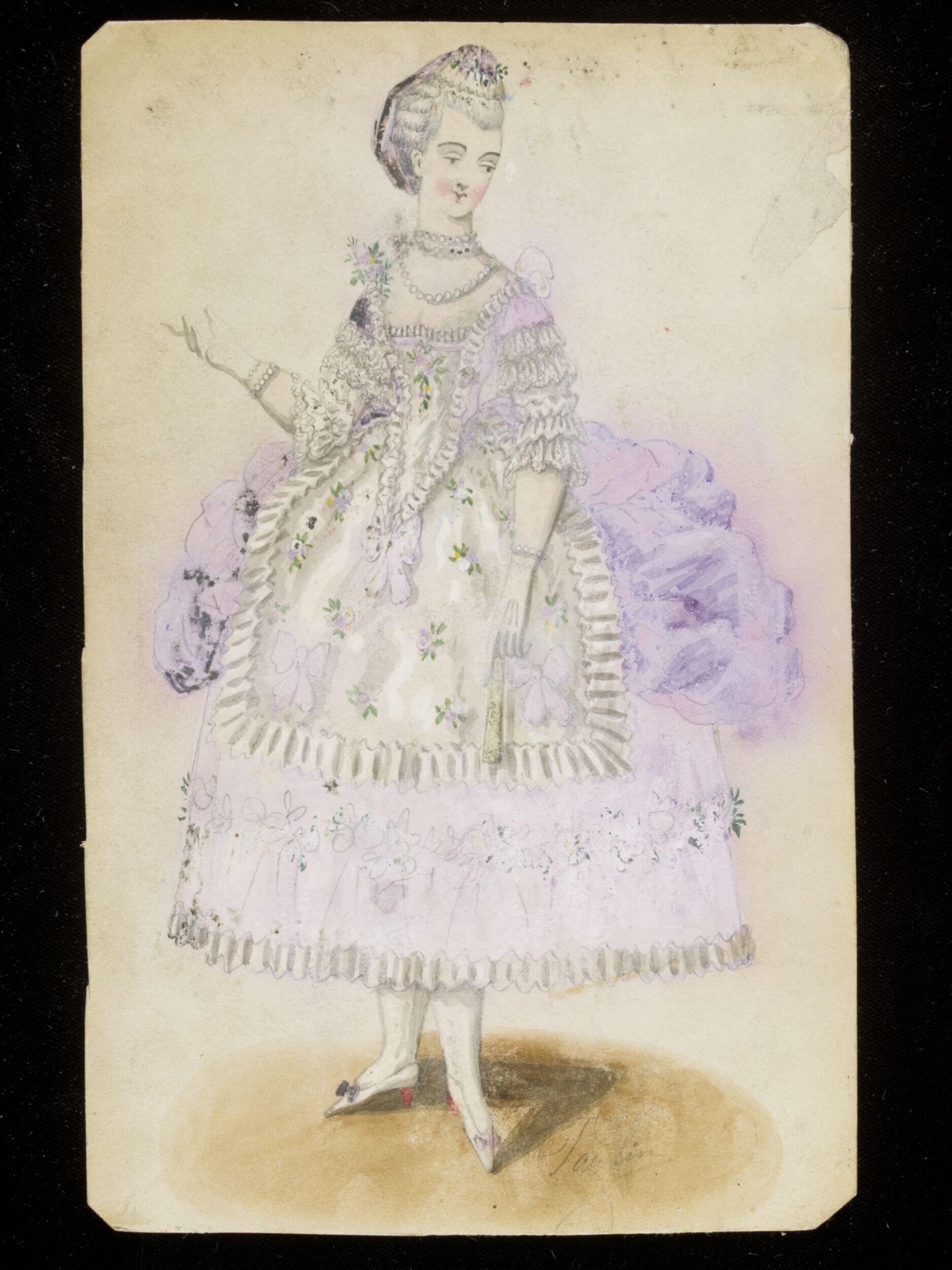 Fancy dress costume design by Taubin