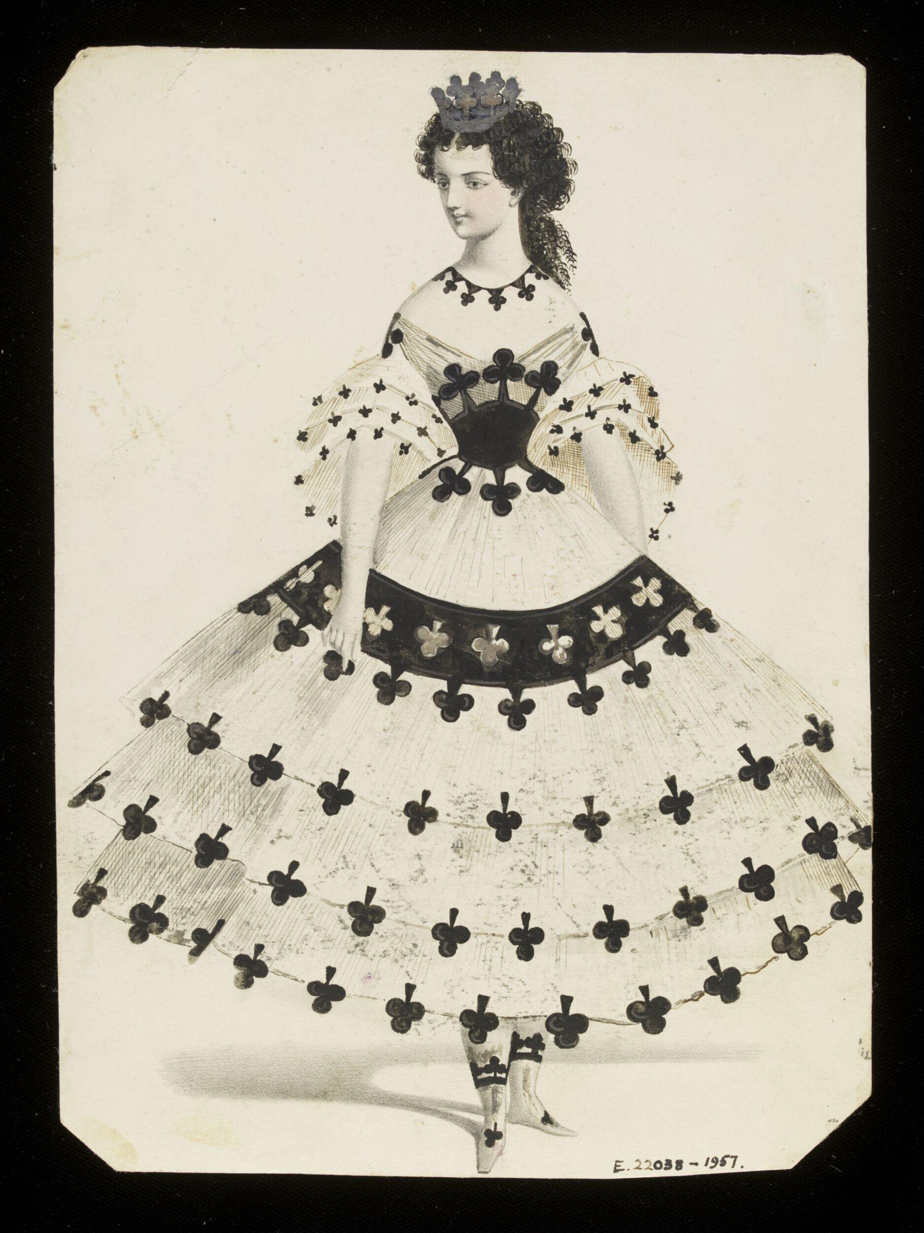 Queen of Clubs by Jules Helleu